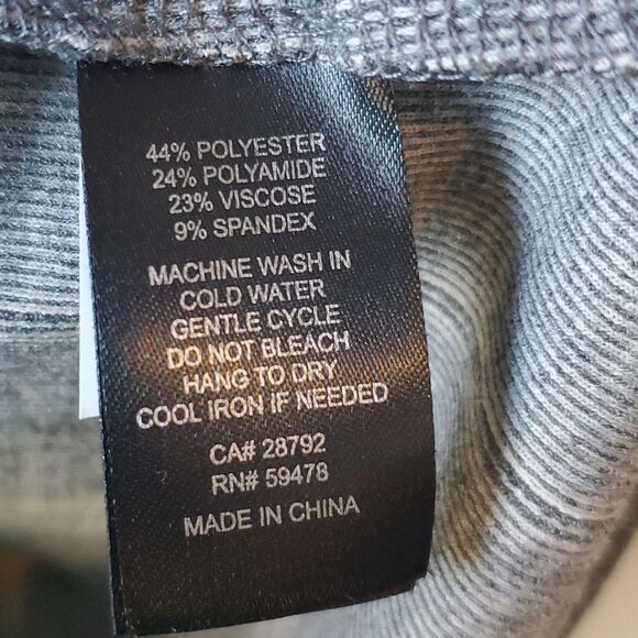 NWT CYNTHIA ROWLEY KNIT VEST SLEEVELSS TOP WINDOWPANE MOCK NECK GRAY SIZE 14 - Picture 4 of 7